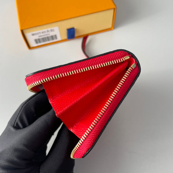 LV M60740 Zippy Coin Purse Red Monogram Empreinte Leather 221610