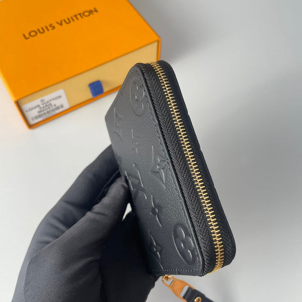 LV M60574 Zippy Coin Purse Black Monogram Empreinte Leather 221613