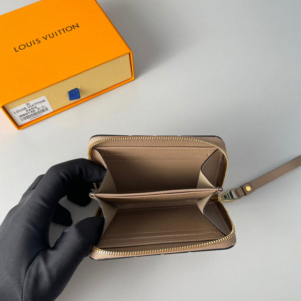 LV M60740 Zippy Coin Purse Tourterelle Monogram Empreinte Leather 221614