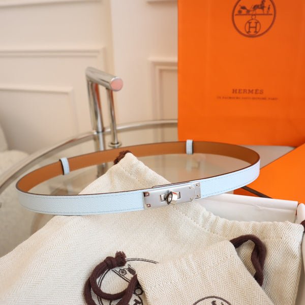 hm kelly belt 18mm cloud blue epsom leather