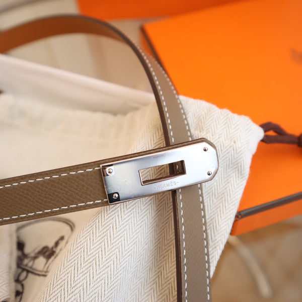 hm kelly belt 18mm etain epsom leather