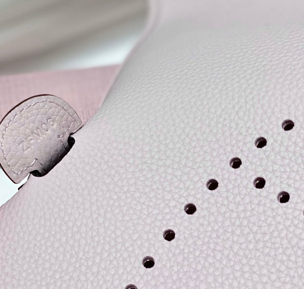 Evelyne 29cm Light Pink Togo Silver Hardware