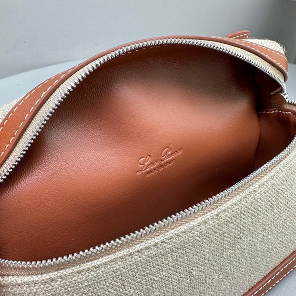 Extra Pocket L19 Tan Cowhide Beige Silk Shw