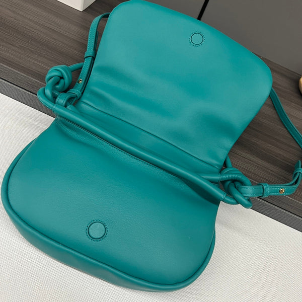 Loew Paseo Shoulder Bag 25cm Tropical Aqua Cowhide