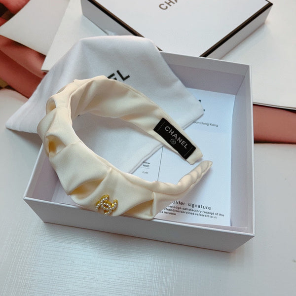 WHITE FABRIC HAIRBAND 925662