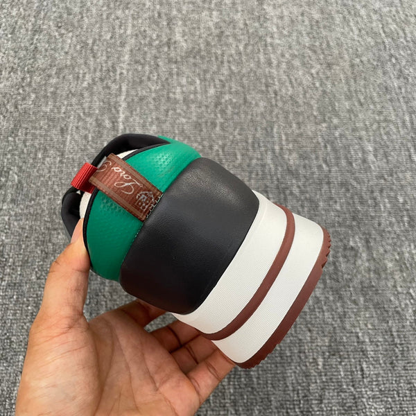 LP BRUNELLO SNEAKERS MULTI-GREEN AND WHITE MESH CALFSKIN