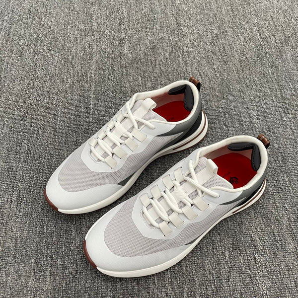 LP BRUNELLO SNEAKERS MULTI-CLOUD AND GRAY MESH CALFSKIN