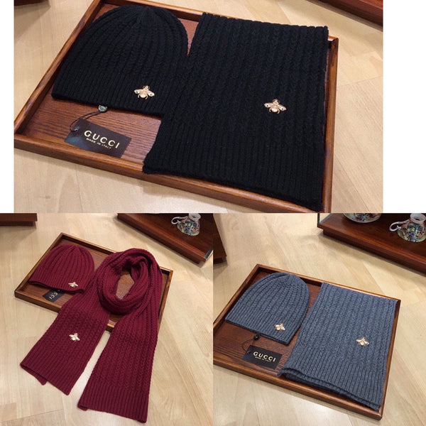 SET SCIARPA E CAPPELLO IN LANA GRIGIO SQUALO 945023 