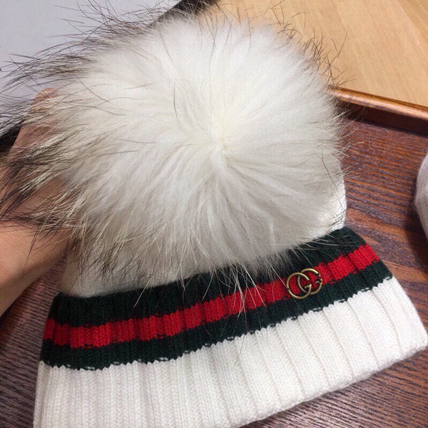 SET SCIARPA E CAPPELLO IN LANA E CASHMERE BIANCHI 945028 