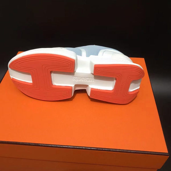 GIGA SNEAKER BRIGHT GRAY MIX WHITE CALFSKIN