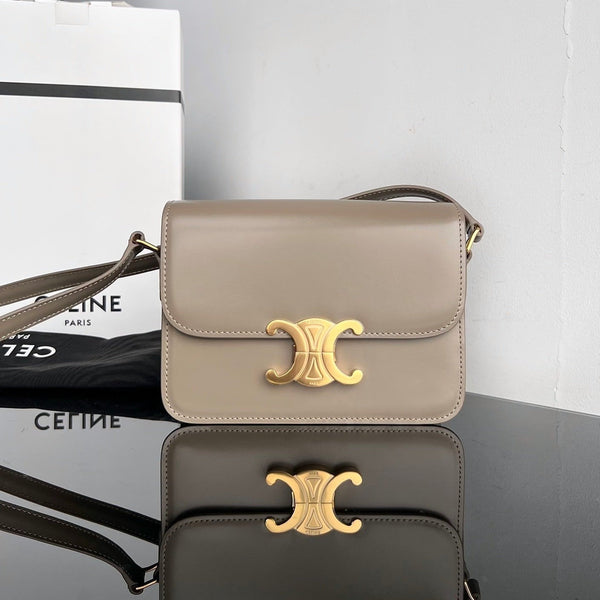 TRIPHOME TEEN 22 PEBBLE GRAY PELLE DI MUCCA