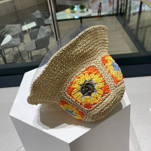 BUCKET HAT IN BEIGE MIX COLORFUL RAFFIA 956212