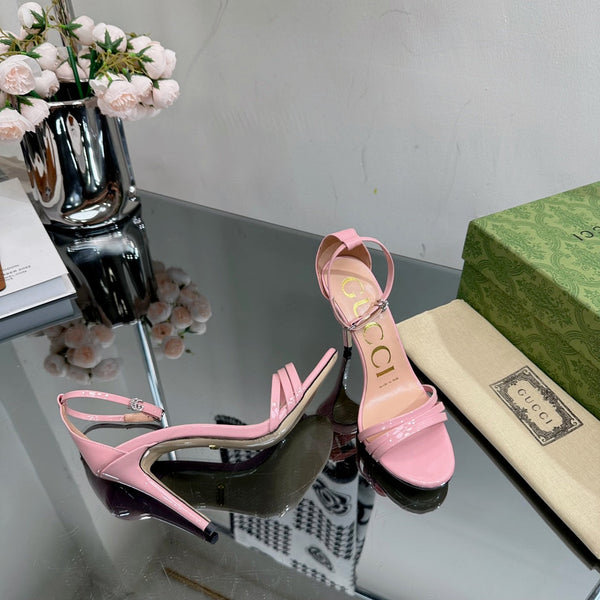 GG 105 HIGH HEEL SANDAL LIGHT PINK LAMBSKIN