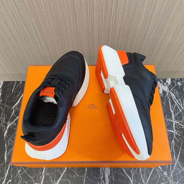 GIGA SNEAKER IN PELLE DI VITELLO NERA LUCIDA