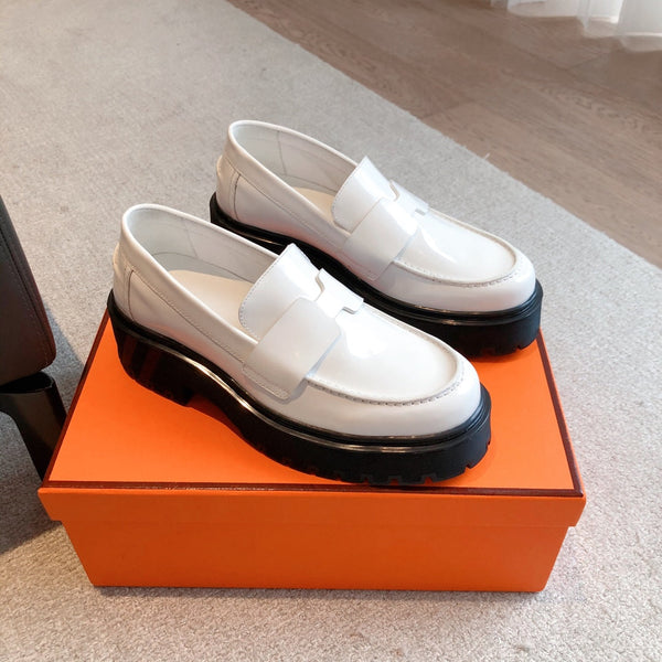 HM HITCH LOAFER WHITE CALFSKIN
