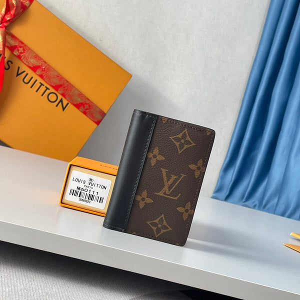 LV M60111 Pocket Organizer Cross Grain & Canvas 221646