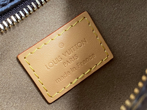 LOOP 23 IN TELA MONOGRAM MARRONE E RIFINITURE IN PELLE