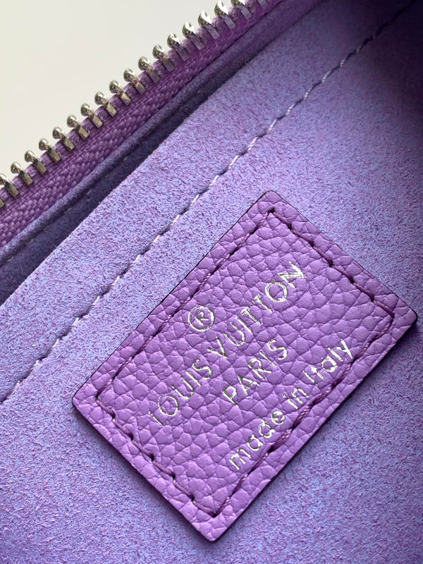 LV Marellini 19cm Purple Epi Grain Cowhide Metal HW