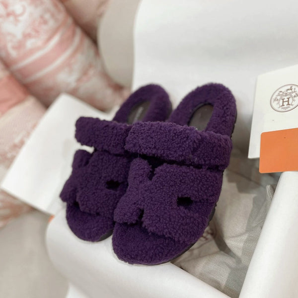 sandalo cipro viola lana di agnello