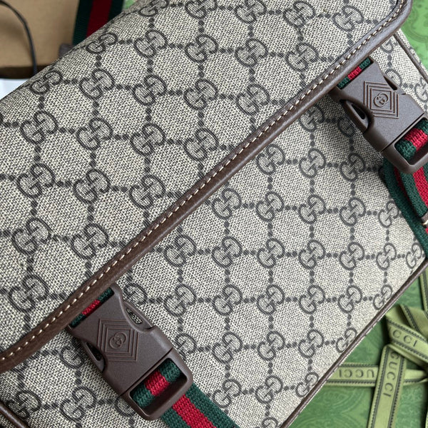 Borsa Gucci in tela beige mix marrone 240098