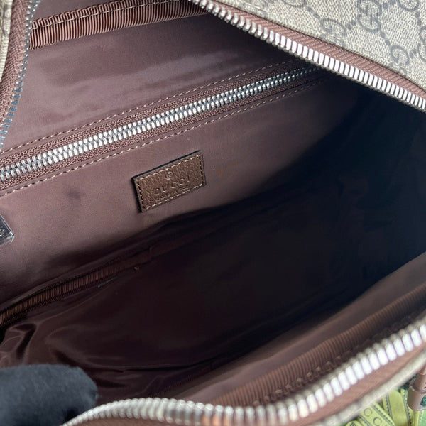 Borsa Gucci in tela beige mix marrone 240098