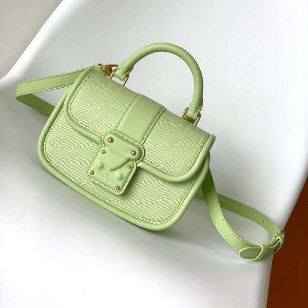 LV Hide & Seek Handbag 21cm Green Epi Grain Cowhide GHW