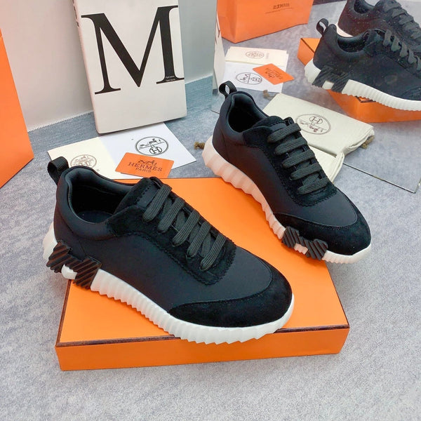 HM Bouncing Sneaker In Black Silk Lambskin 106443