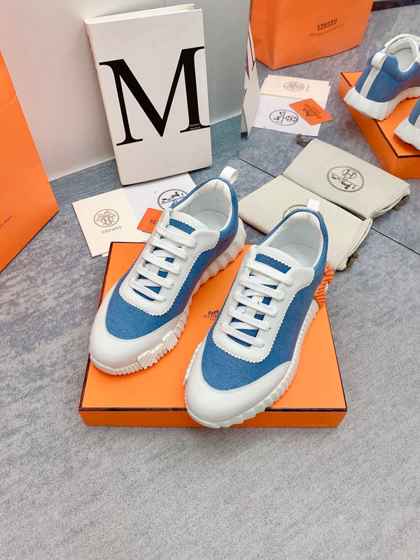 HM Bouncing Sneaker In Blue Denim Fabric 106453