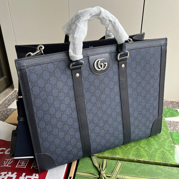 Borsa Gucci 43 in tela blu 240004