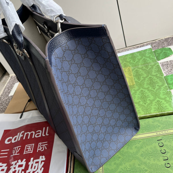 Borsa Gucci 43 in tela blu 240004