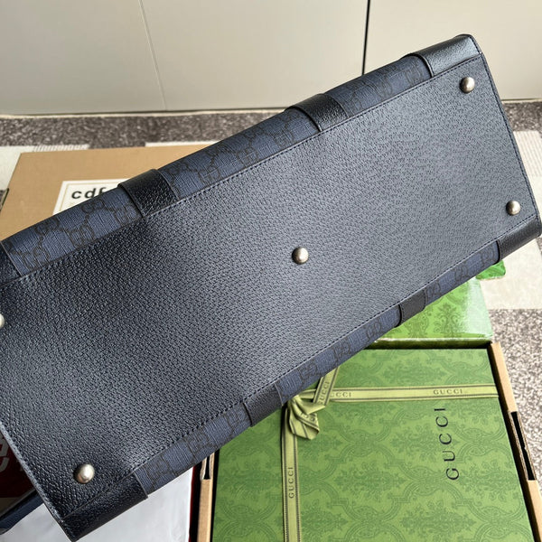 Borsa Gucci 43 in tela blu 240004