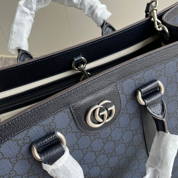 Borsa Gucci 43 in tela blu 240004