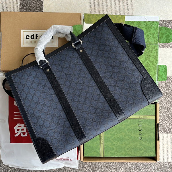 Borsa Gucci 43 in tela blu 240004