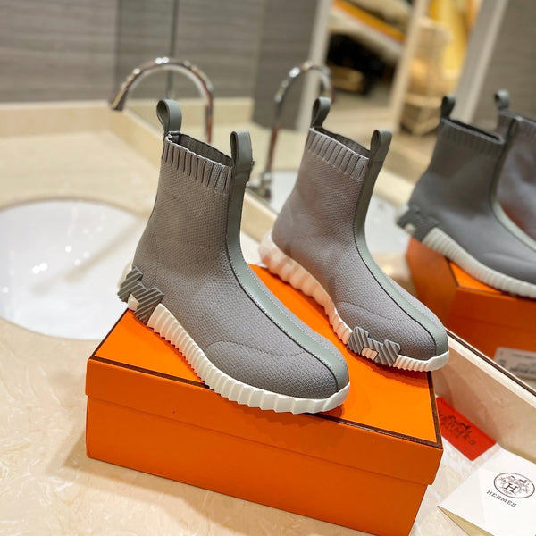 Sneaker HM Fun in tessuto a rete grigio e pelle di agnello 983002