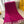 FF 180 CM SCRAF IN MAGENTA PURPLE CASHMERE AND WOOL