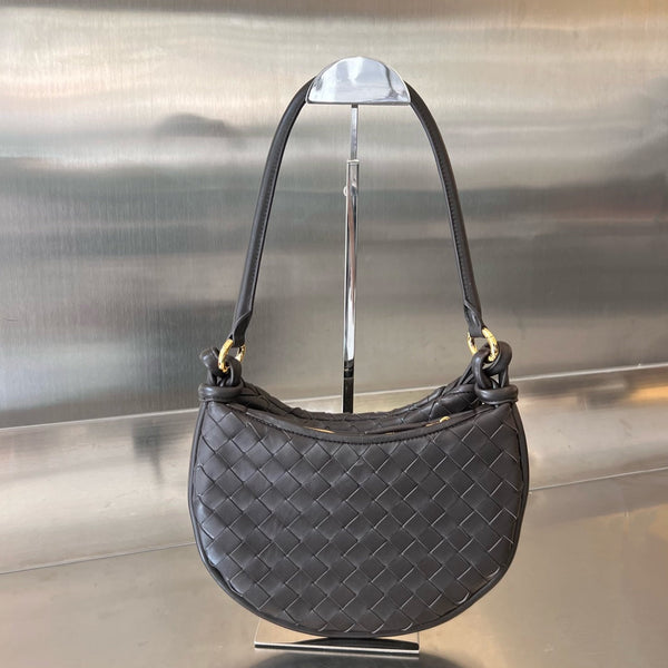 MEDIUM GEMELLI 36 CHOCOLATE LAMBSKIN