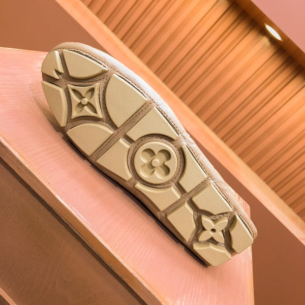 MOCASSINO LV IN PELLE DI VITELLO GOFFRATA MARRONE CAMMELLO