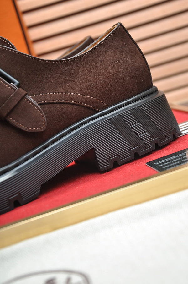 HM MONK STRAP BROWN SUEDE