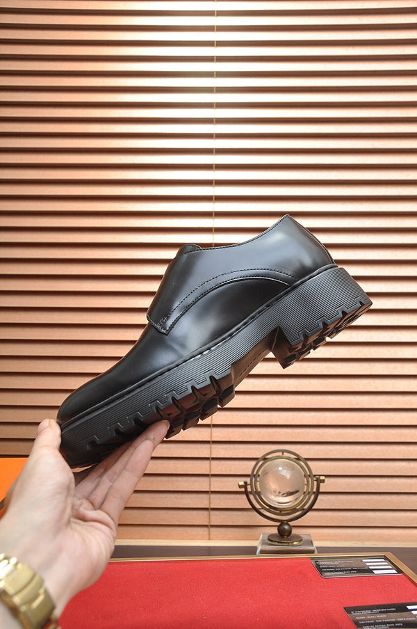 HM MONK STRAP GLOSSY BLACK CALFSKIN