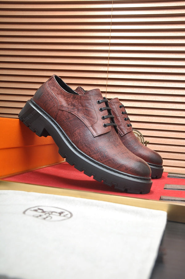 HM DANIEL TRAMPING SHOE CHESTNUT WRINKLE CALFSKIN