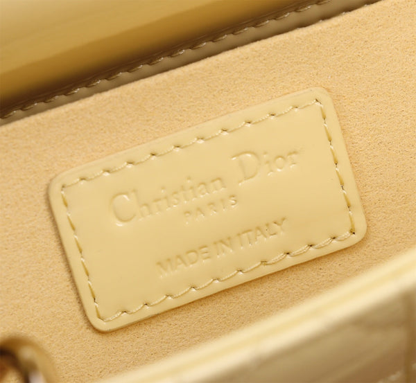 SMALL LADY D-JOY 22 YELLOW LAMBSKIN