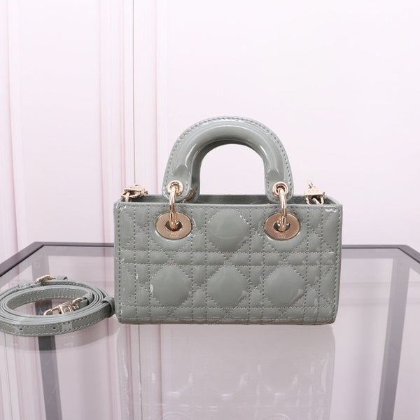 MICRO LADY D-JOY 16.5  ROCK GRAY LAMBSKIN