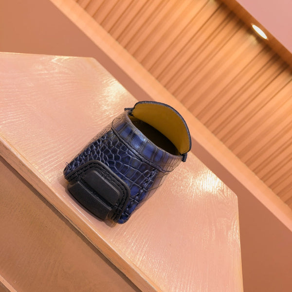 LV LOAFER IN NAVY BLUE DAMIER CALFSKIN