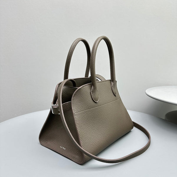 The Row Margaux 10 26cm Tote Bag In Grained Calfskin