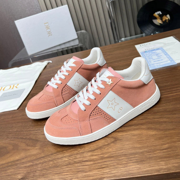 CD Star Sneaker Pink Orange Suede And Calfskin