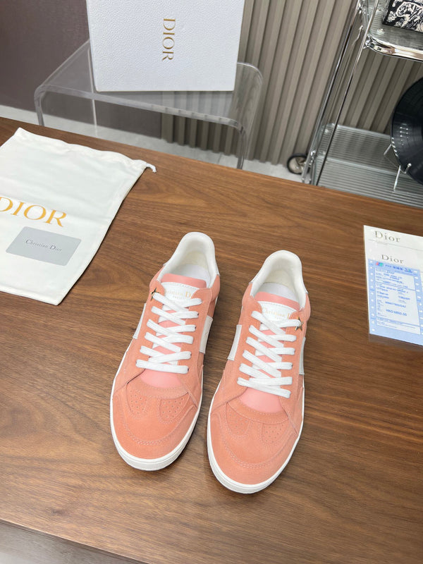 CD Star Sneaker Pink Orange Suede And Calfskin