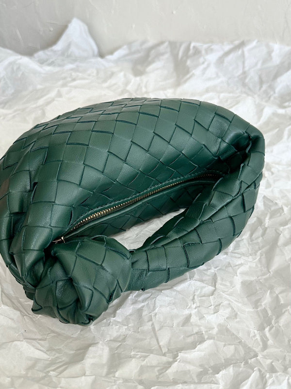 mini jodie 28 sherpa in pelle di agnello blu 