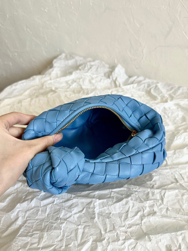 mini jodie 28 blu pelle di agnello 