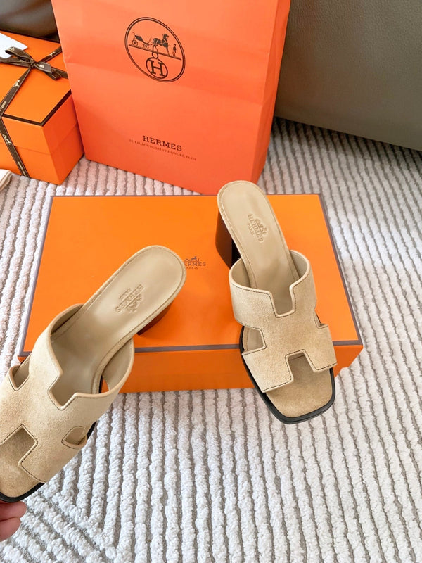 Sandalo HM Helia 60 in pelle scamosciata beige 963255