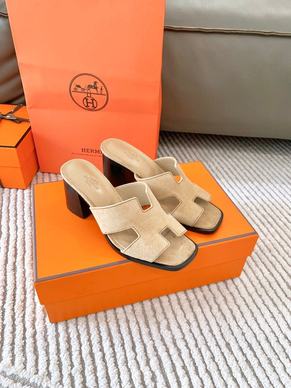 Sandalo HM Helia 60 in pelle scamosciata beige 963255